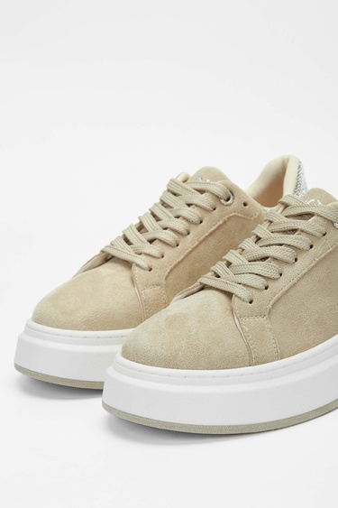  Tamer Tanca Kadın Vegan Bej Sneakers & Spor Ayakkabı