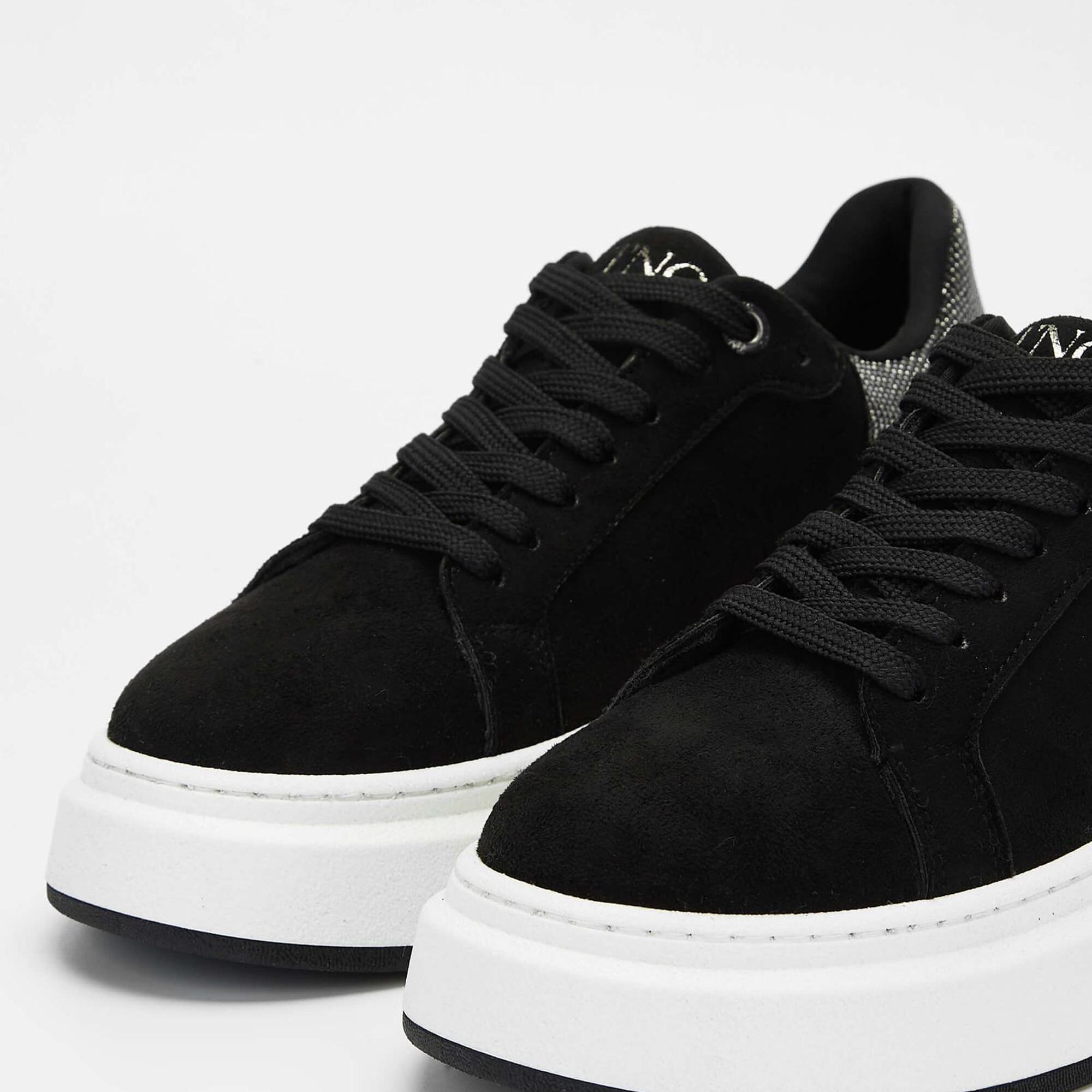 Tamer Tanca Kadın Vegan Siyah Süet Sneakers & Spor Ayakkabı