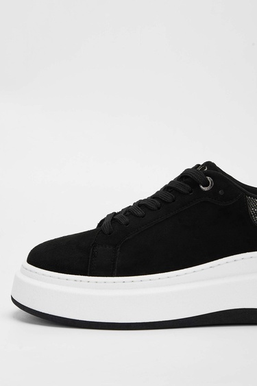  Tamer Tanca Kadın Vegan Siyah Süet Sneakers & Spor Ayakkabı