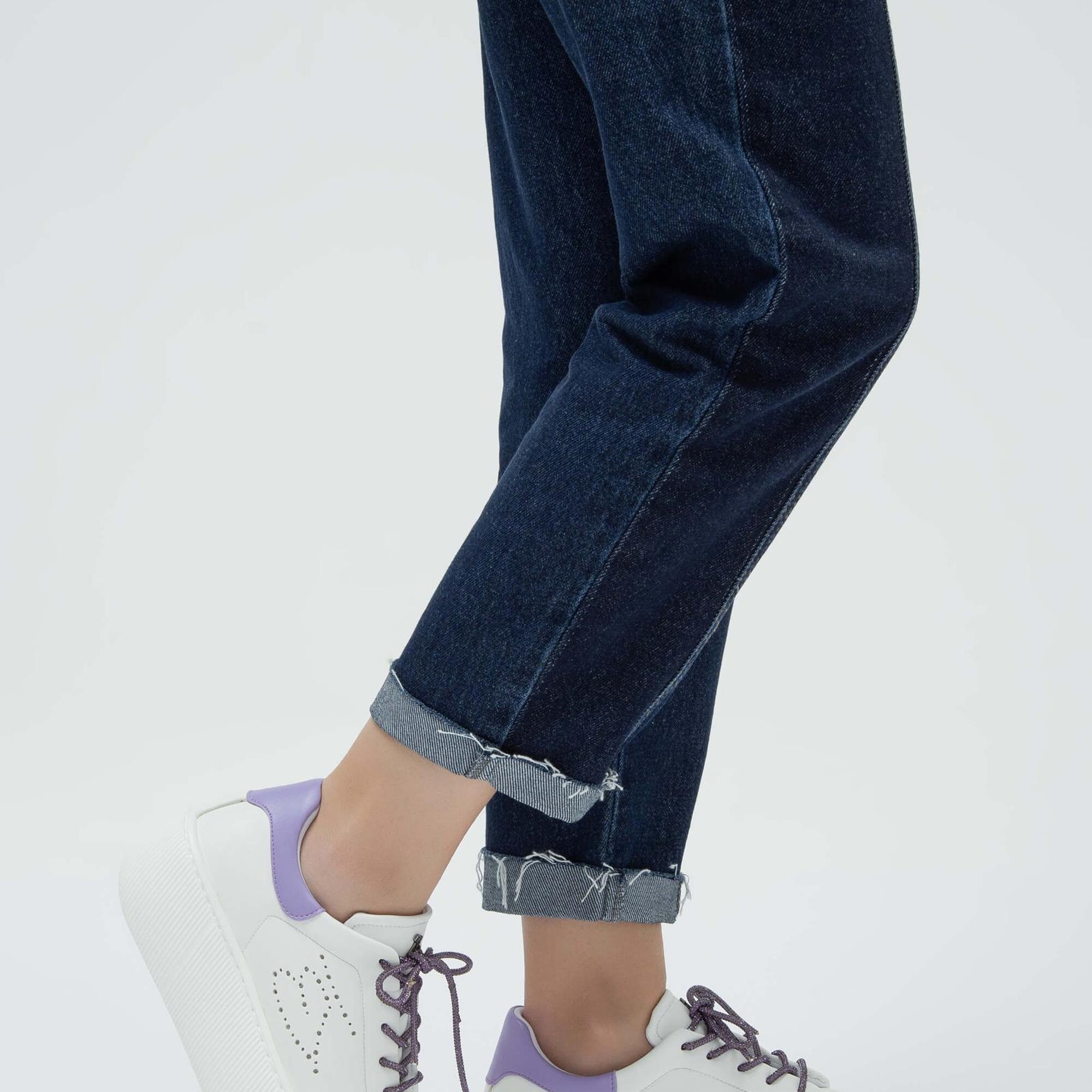 Tamer Tanca Kadın Vegan Beyaz/Mor Sneakers & Spor Ayakkabı