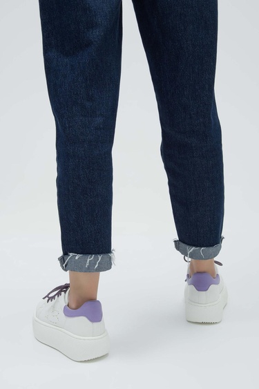  Tamer Tanca Kadın Vegan Beyaz/Mor Sneakers & Spor Ayakkabı