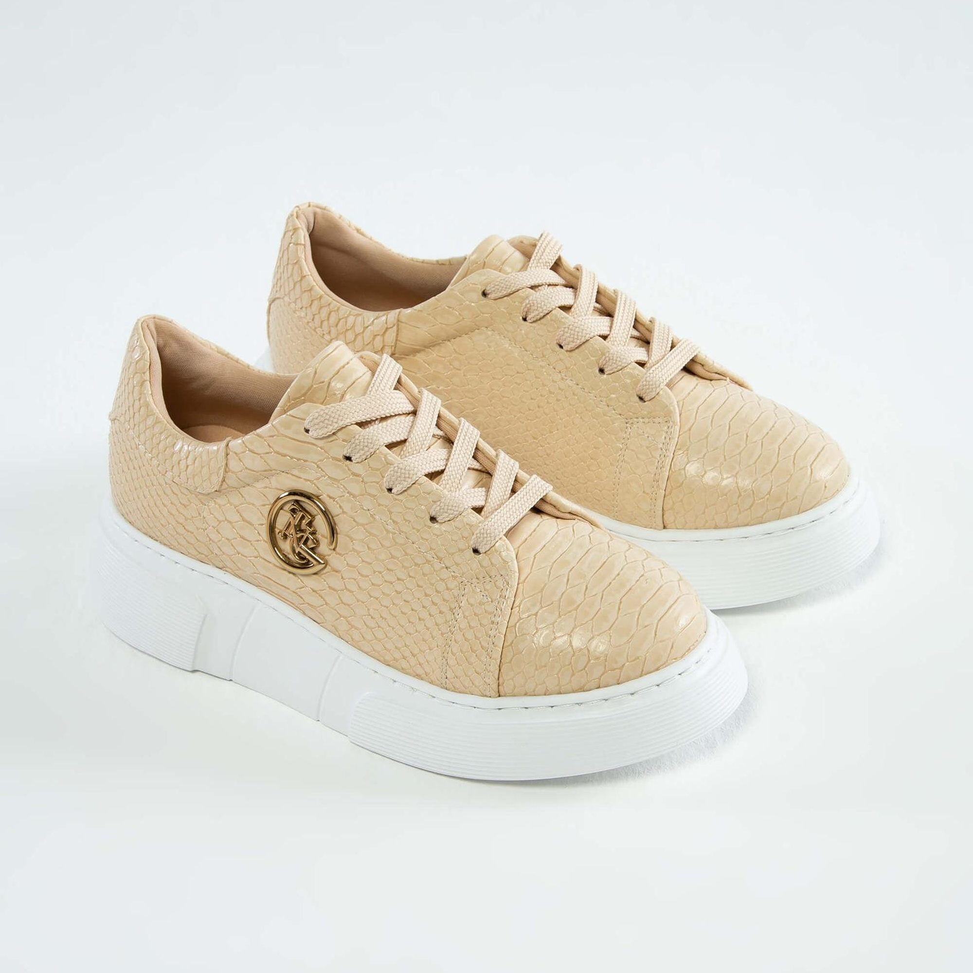 Tamer Tanca Kadın Vegan Bej Sneakers & Spor Ayakkabı