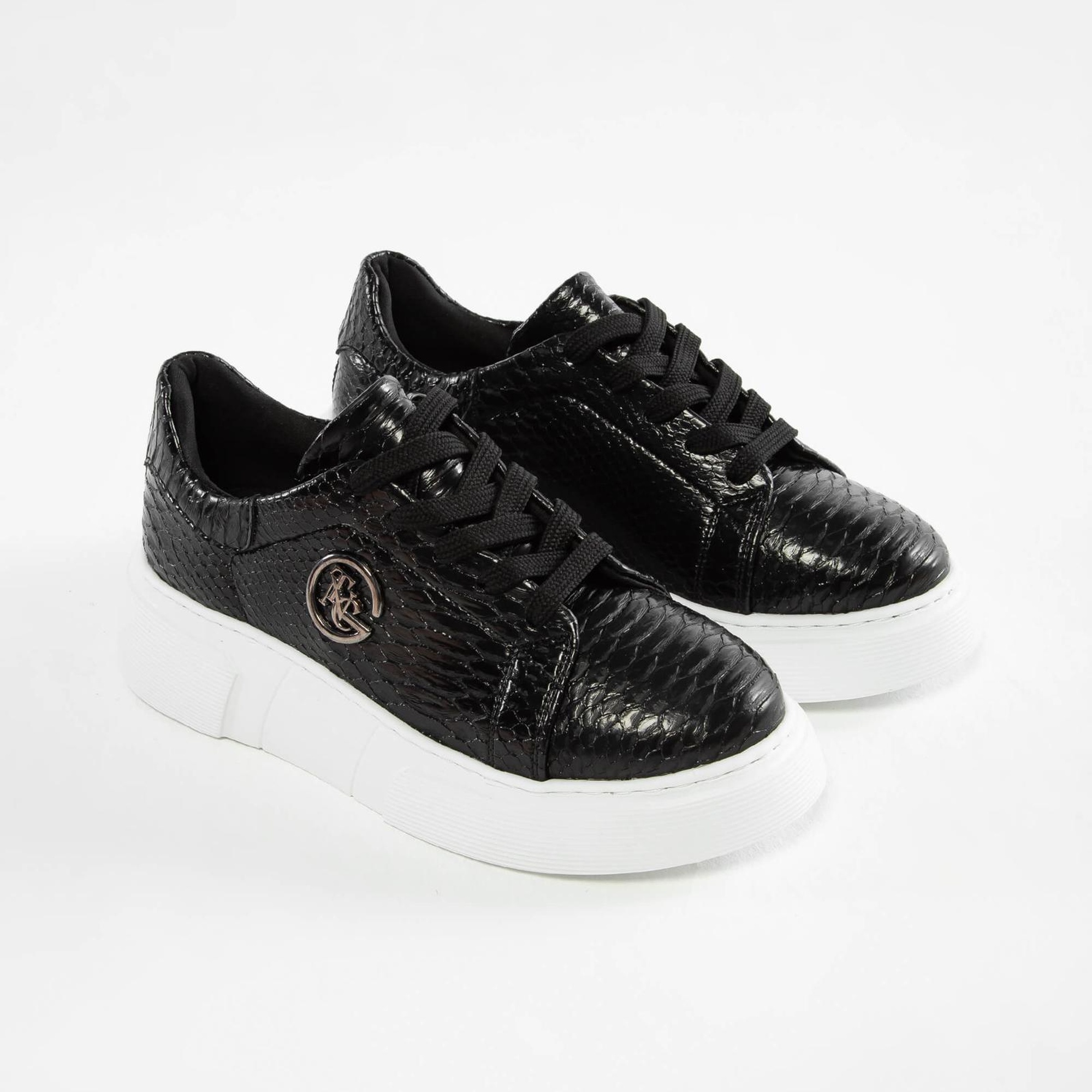 Tamer Tanca Kadın Vegan Siyah Sneakers & Spor Ayakkabı