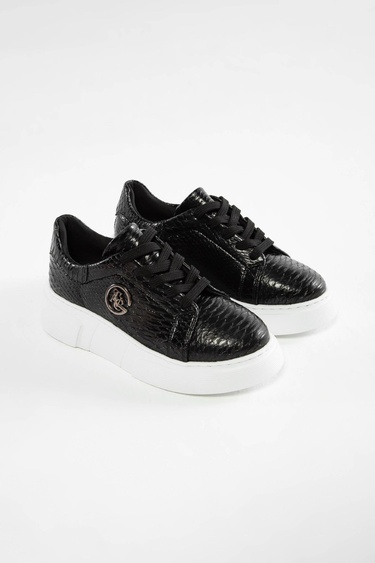 Tamer Tanca Kadın Vegan Siyah Sneakers & Spor Ayakkabı