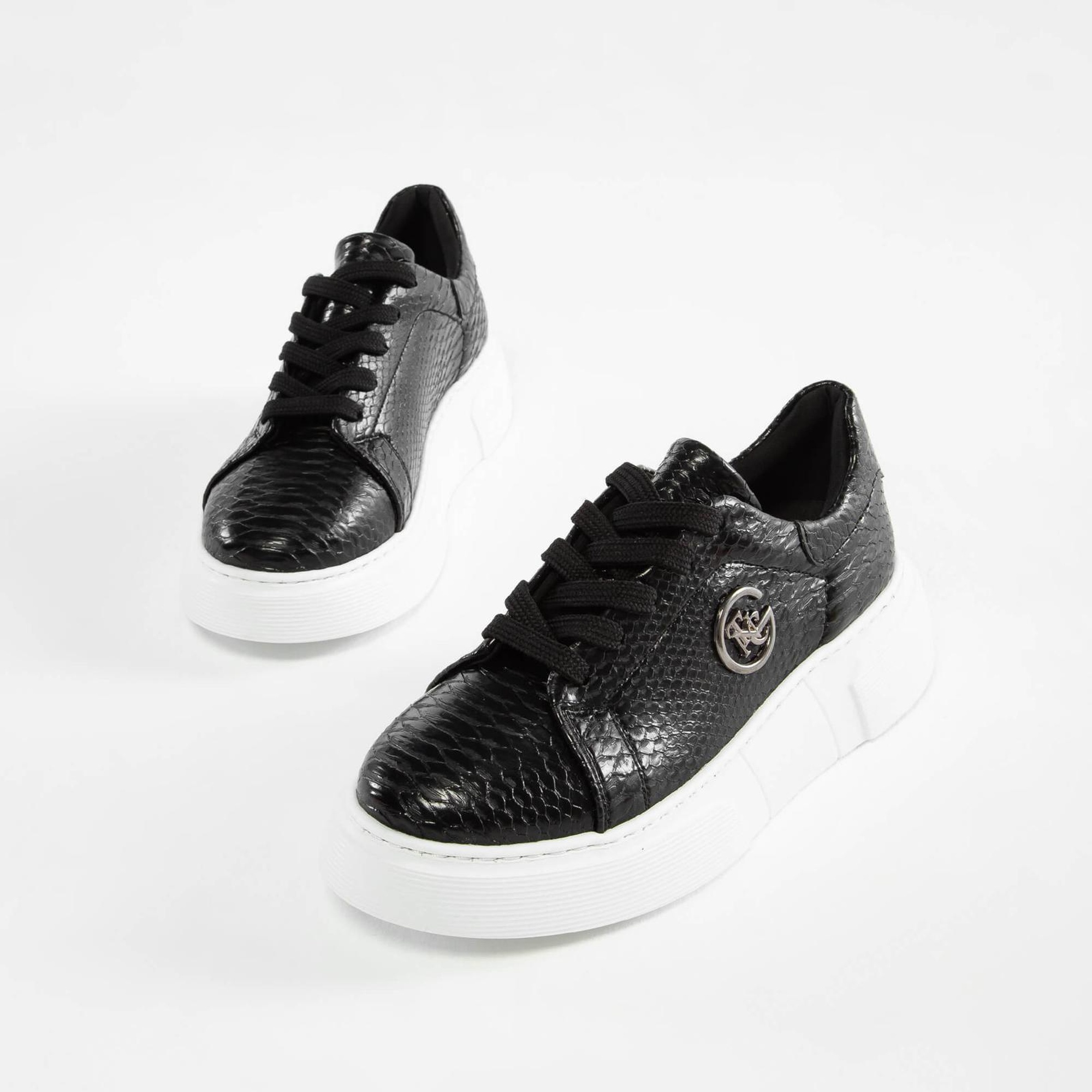 Tamer Tanca Kadın Vegan Siyah Sneakers & Spor Ayakkabı