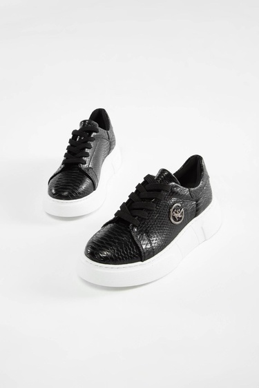  Tamer Tanca Kadın Vegan Siyah Sneakers & Spor Ayakkabı