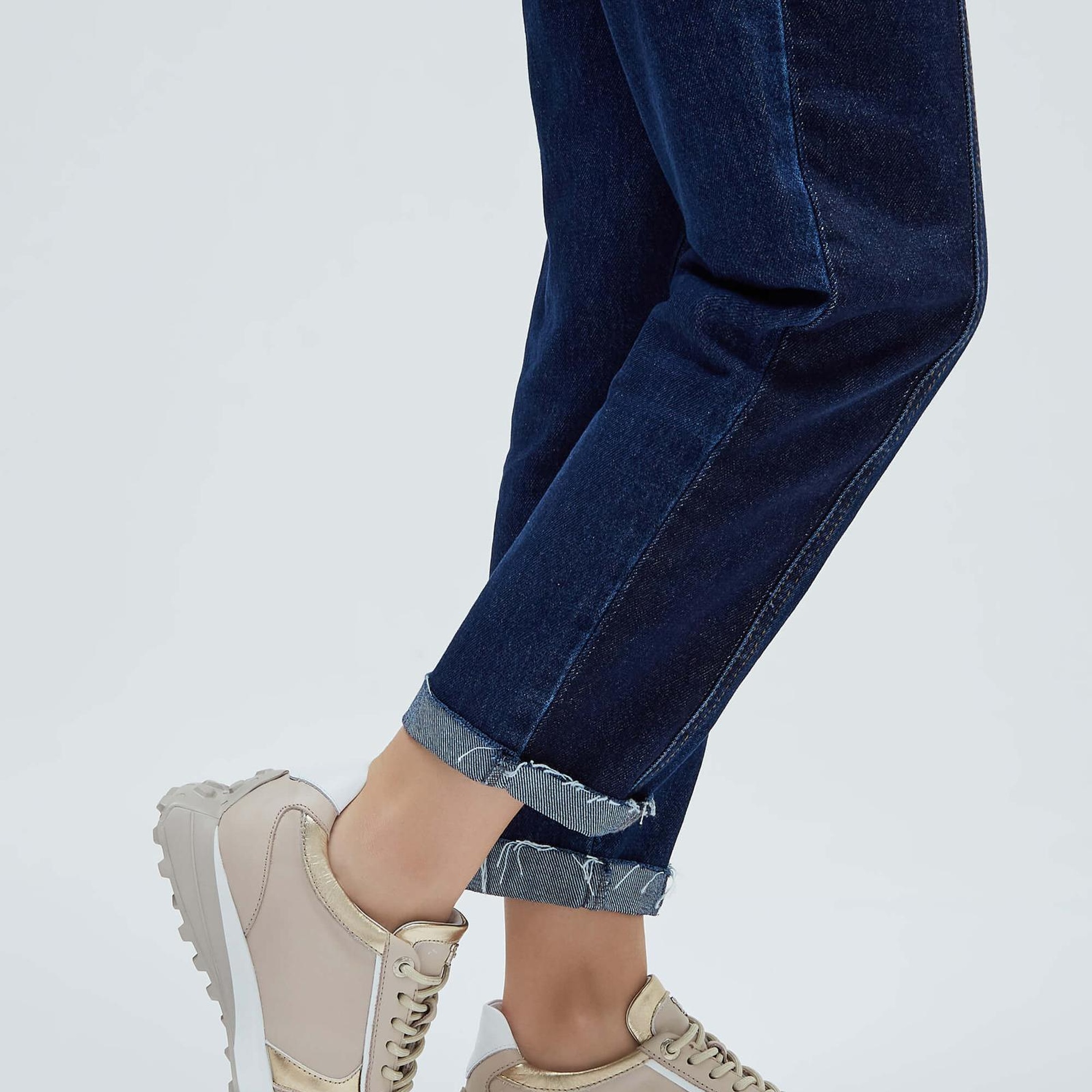 Tamer Tanca Kadın Hakiki Deri Bej Sneakers & Spor Ayakkabı