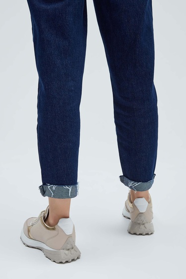  Tamer Tanca Kadın Hakiki Deri Bej Sneakers & Spor Ayakkabı