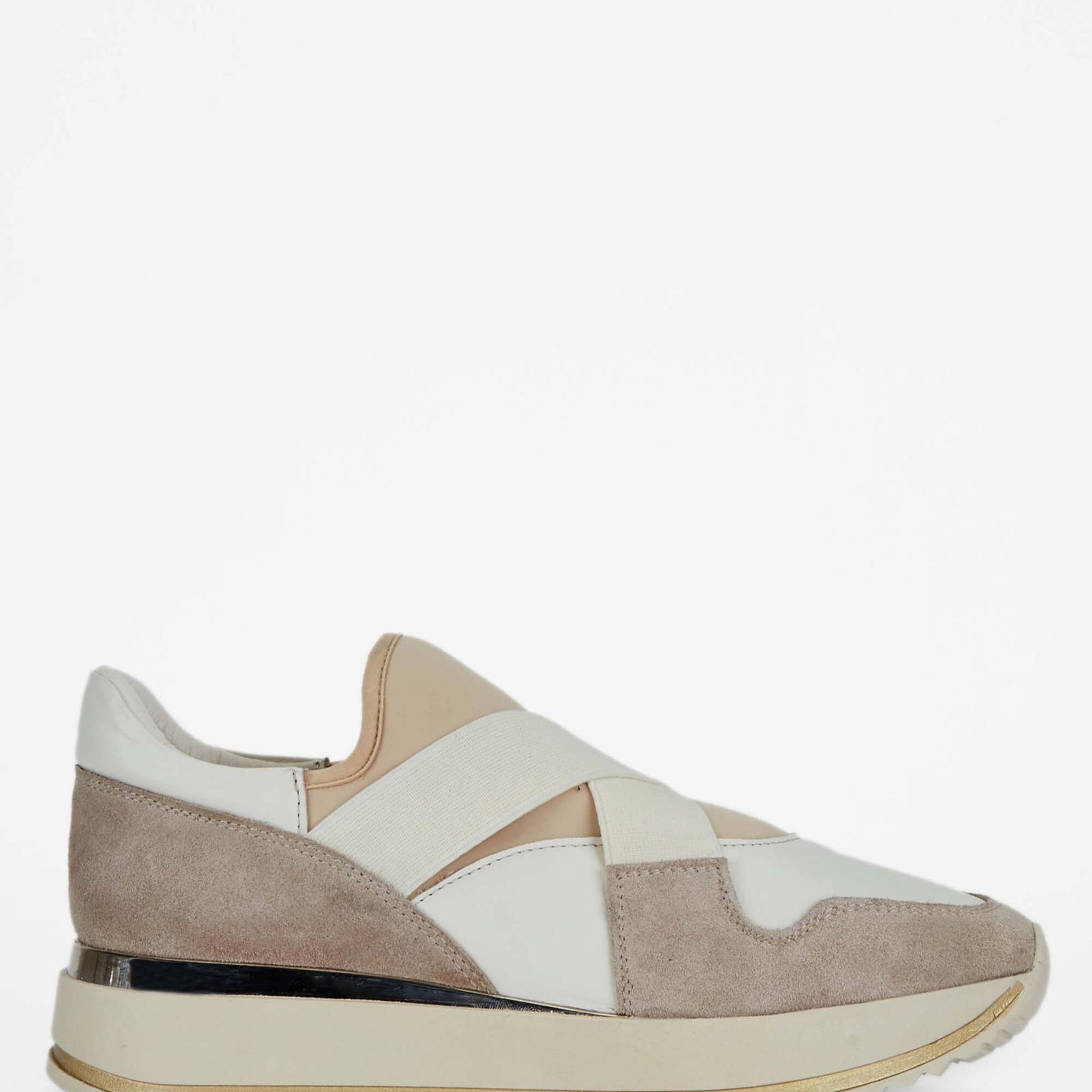 Tamer Tanca Kadın Hakiki Deri Bej Sneakers & Spor Ayakkabı