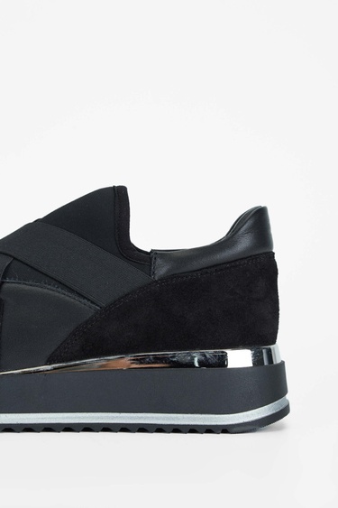  Tamer Tanca Kadın Hakiki Deri Siyah Deri Sneakers & Spor Ayakkabı