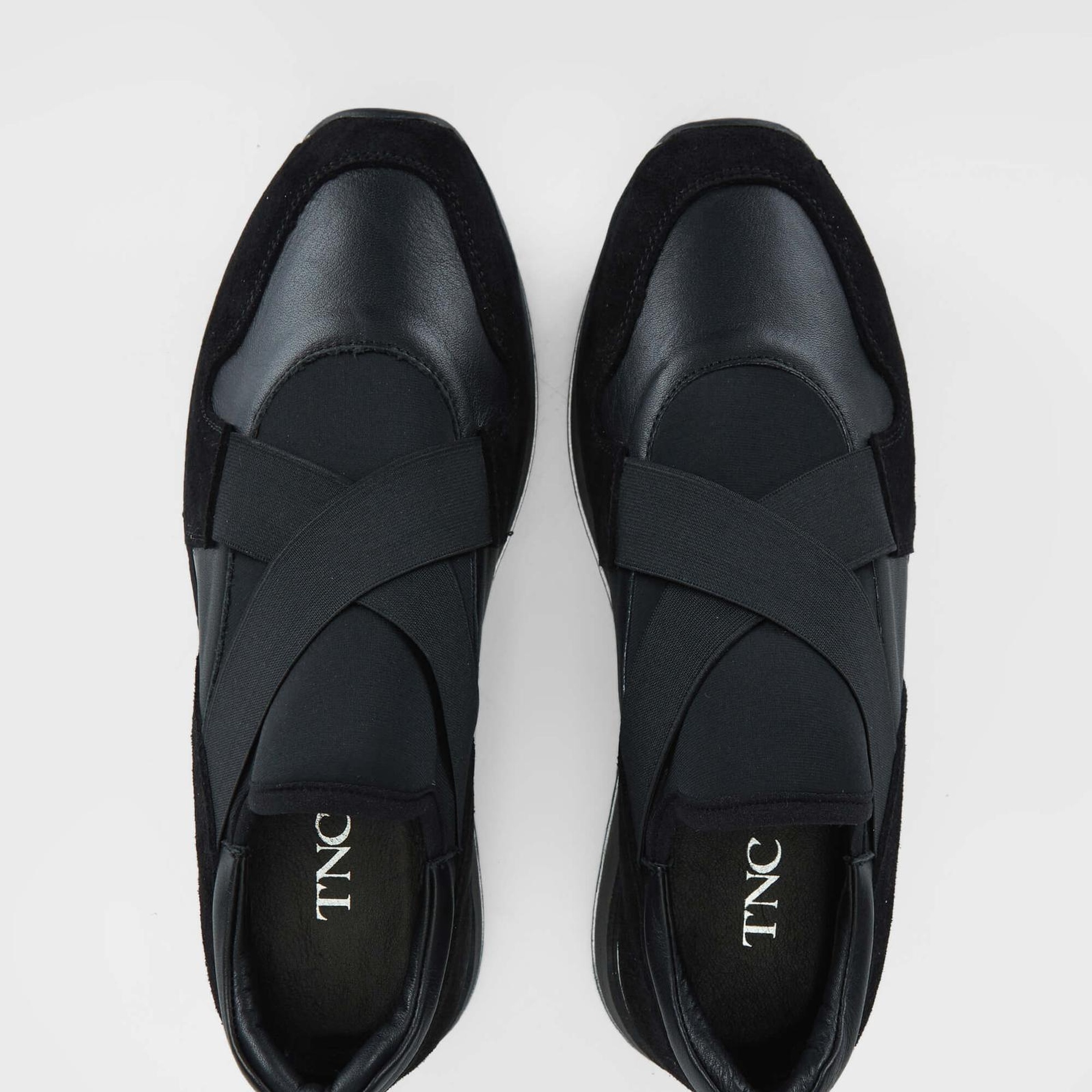 Tamer Tanca Kadın Hakiki Deri Siyah Deri Sneakers & Spor Ayakkabı