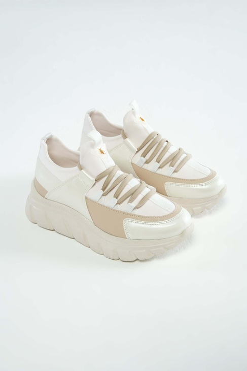  Tamer Tanca Kadın Vegan Beyaz Sneakers & Spor Ayakkabı