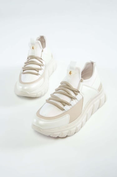  Tamer Tanca Kadın Vegan Beyaz Sneakers & Spor Ayakkabı