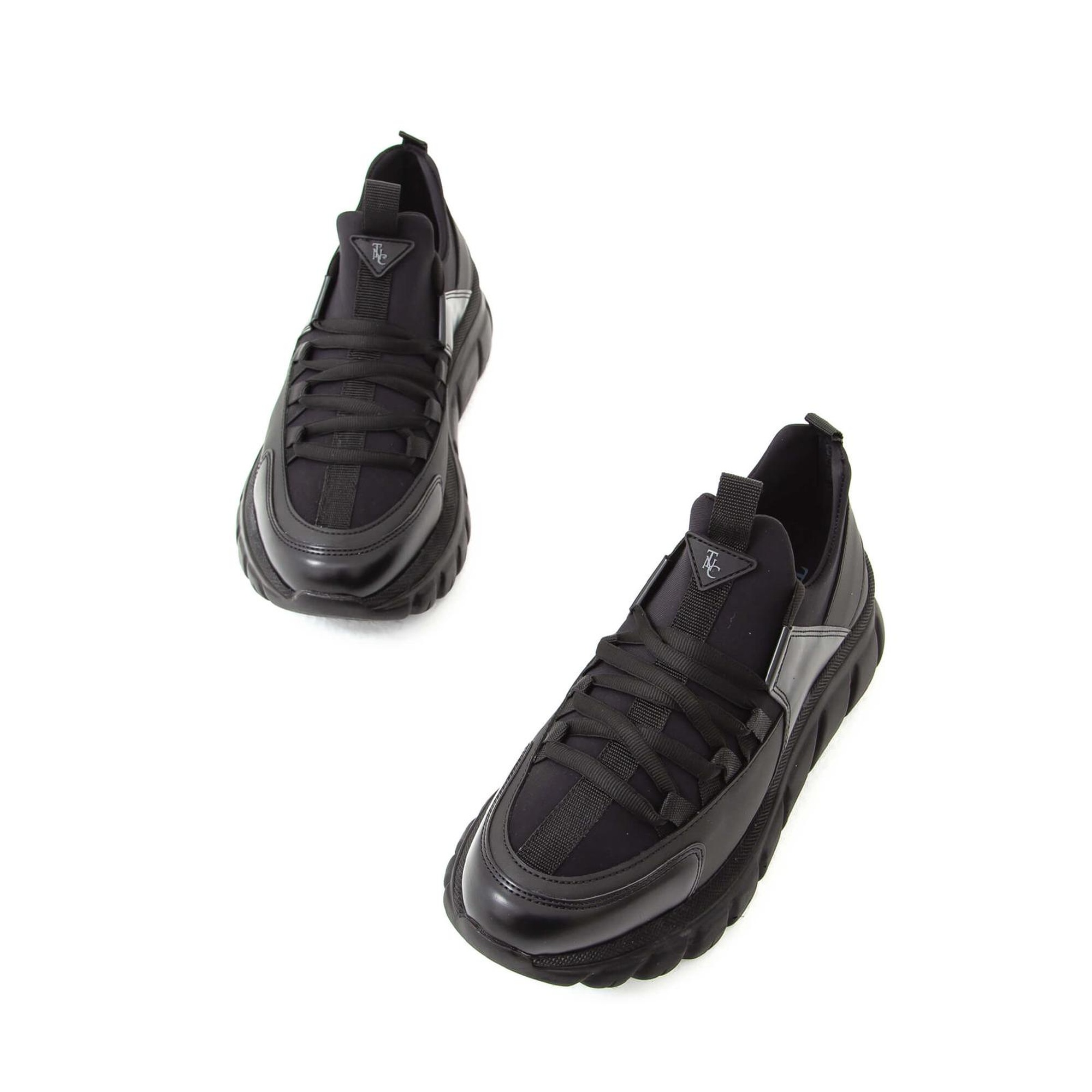 Tamer Tanca Kadın Vegan Siyah/Siyah Sneakers & Spor Ayakkabı