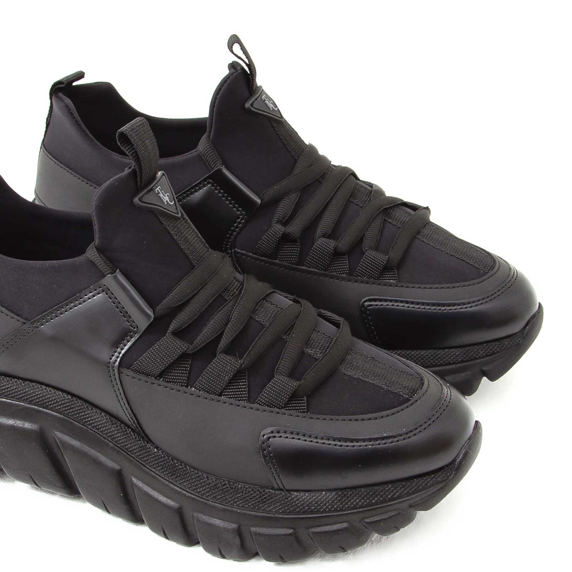 Tamer Tanca Kadın Vegan Siyah/Siyah Sneakers & Spor Ayakkabı