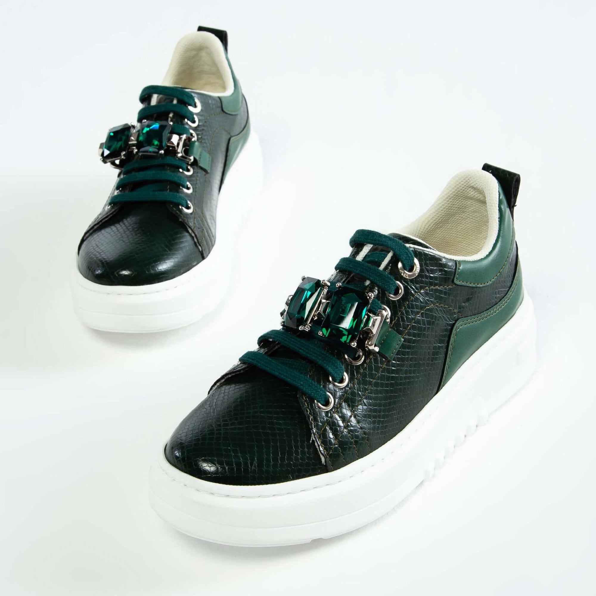 Tamer Tanca Kadın Vegan Yeşil Sneakers & Spor Ayakkabı