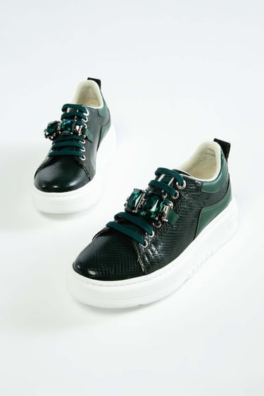  Tamer Tanca Kadın Vegan Yeşil Sneakers & Spor Ayakkabı