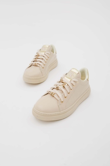  Tamer Tanca Kadın Vegan Bej Sneakers & Spor Ayakkabı