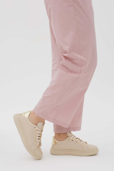  Tamer Tanca Kadın Vegan Bej Sneakers & Spor Ayakkabı