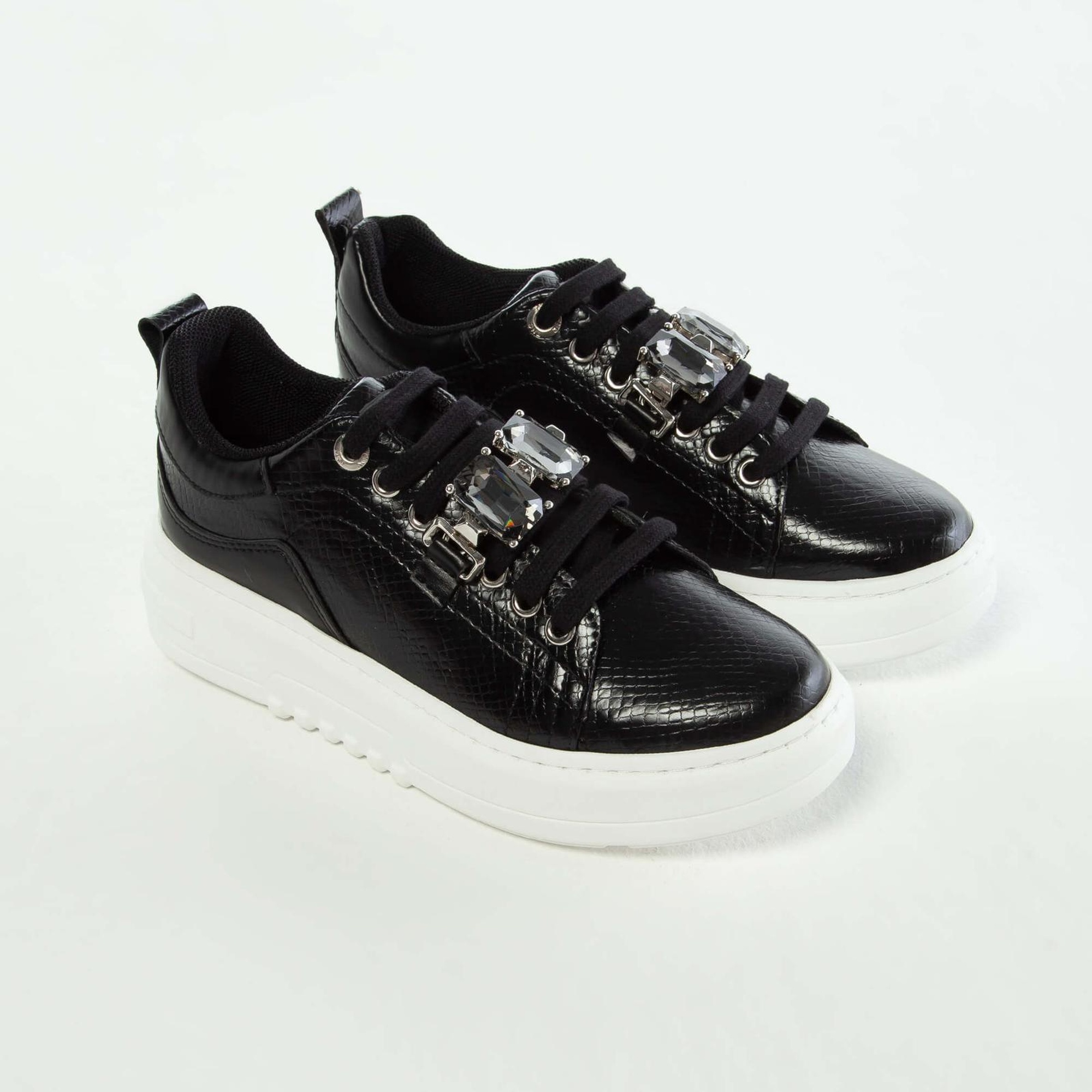 Tamer Tanca Kadın Vegan Siyah Sneakers & Spor Ayakkabı