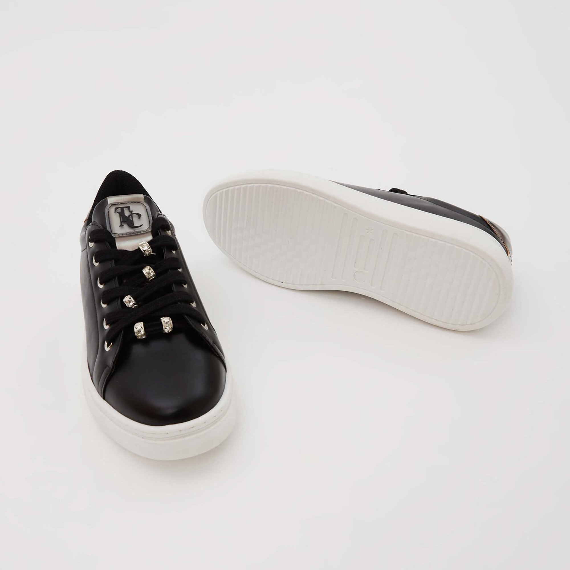 Tamer Tanca Kadın Vegan Siyah Sneakers & Spor Ayakkabı