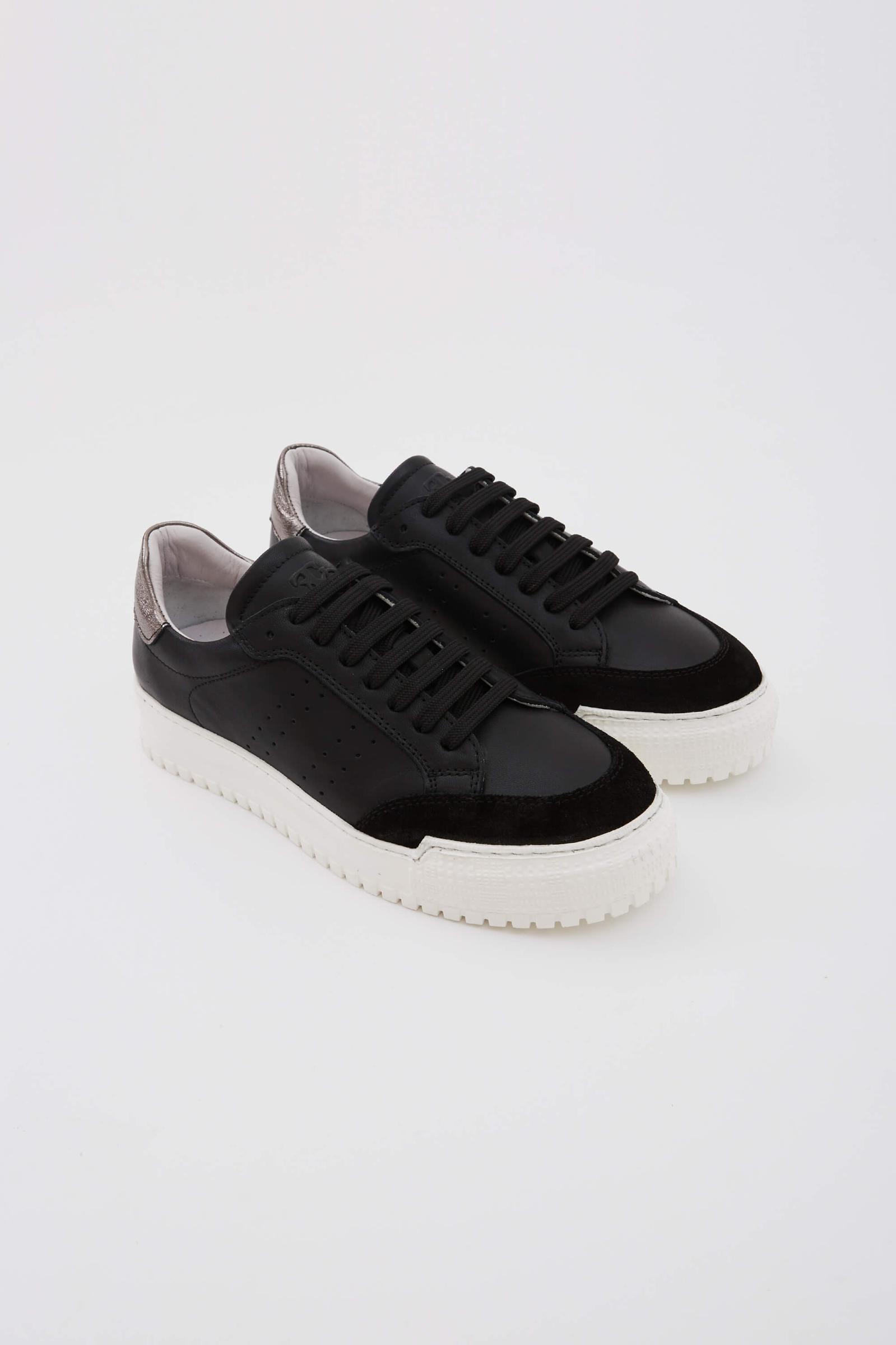  Tamer Tanca Kadın Hakiki Deri Siyah Sneakers & Spor Ayakkabı