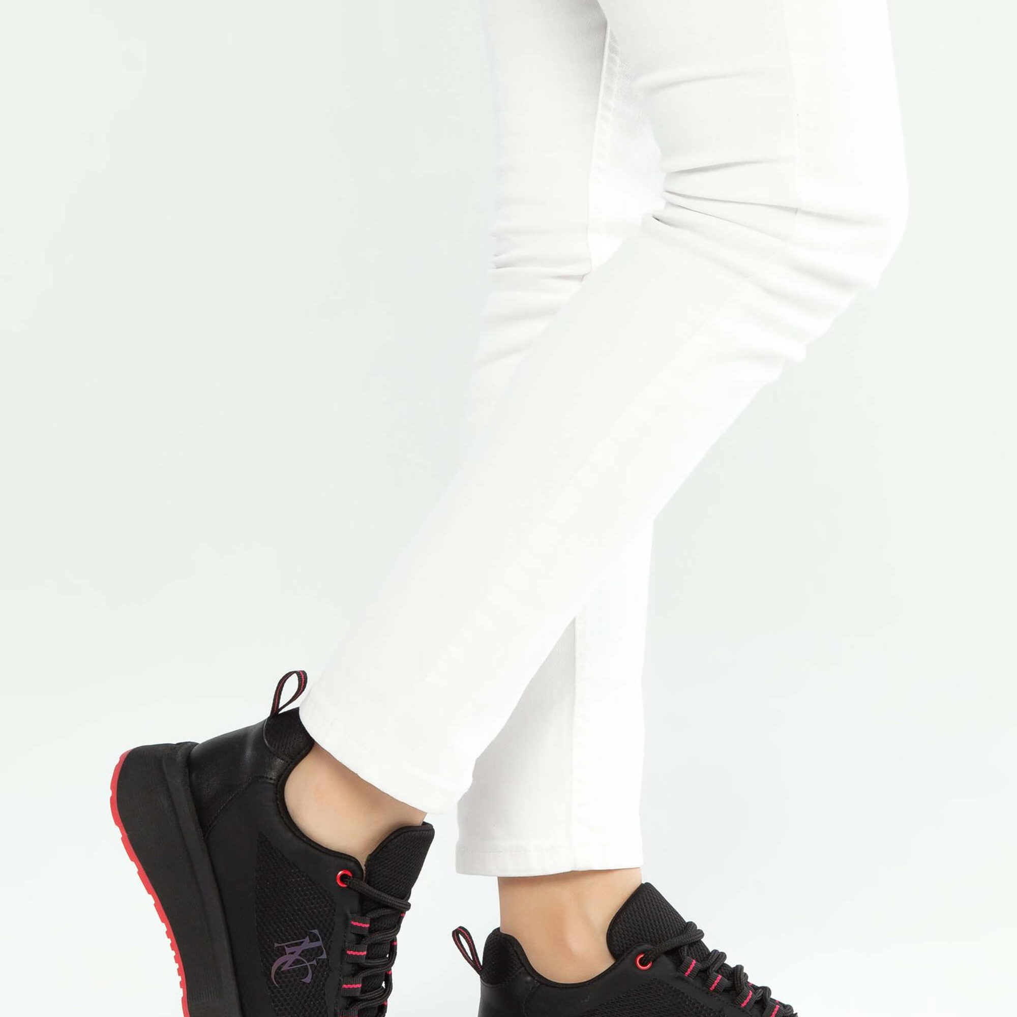 Tamer Tanca Kadın Vegan Siyah Sneakers & Spor Ayakkabı