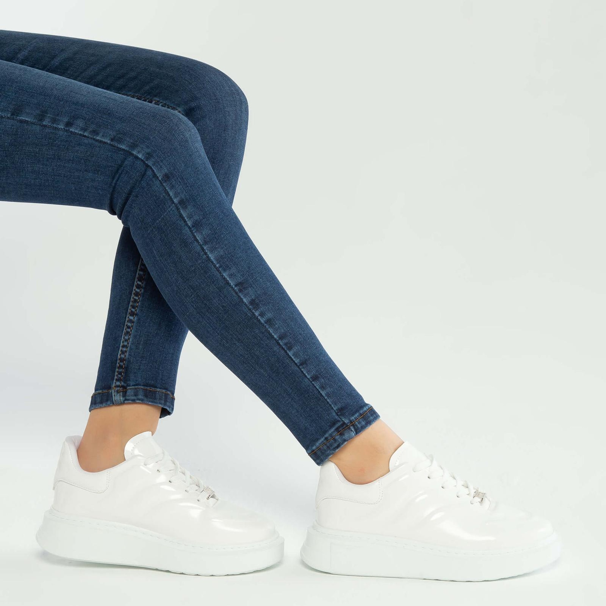 Tamer Tanca Kadın Vegan Beyaz Sneakers & Spor Ayakkabı