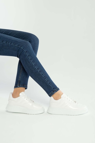  Tamer Tanca Kadın Vegan Beyaz Sneakers & Spor Ayakkabı