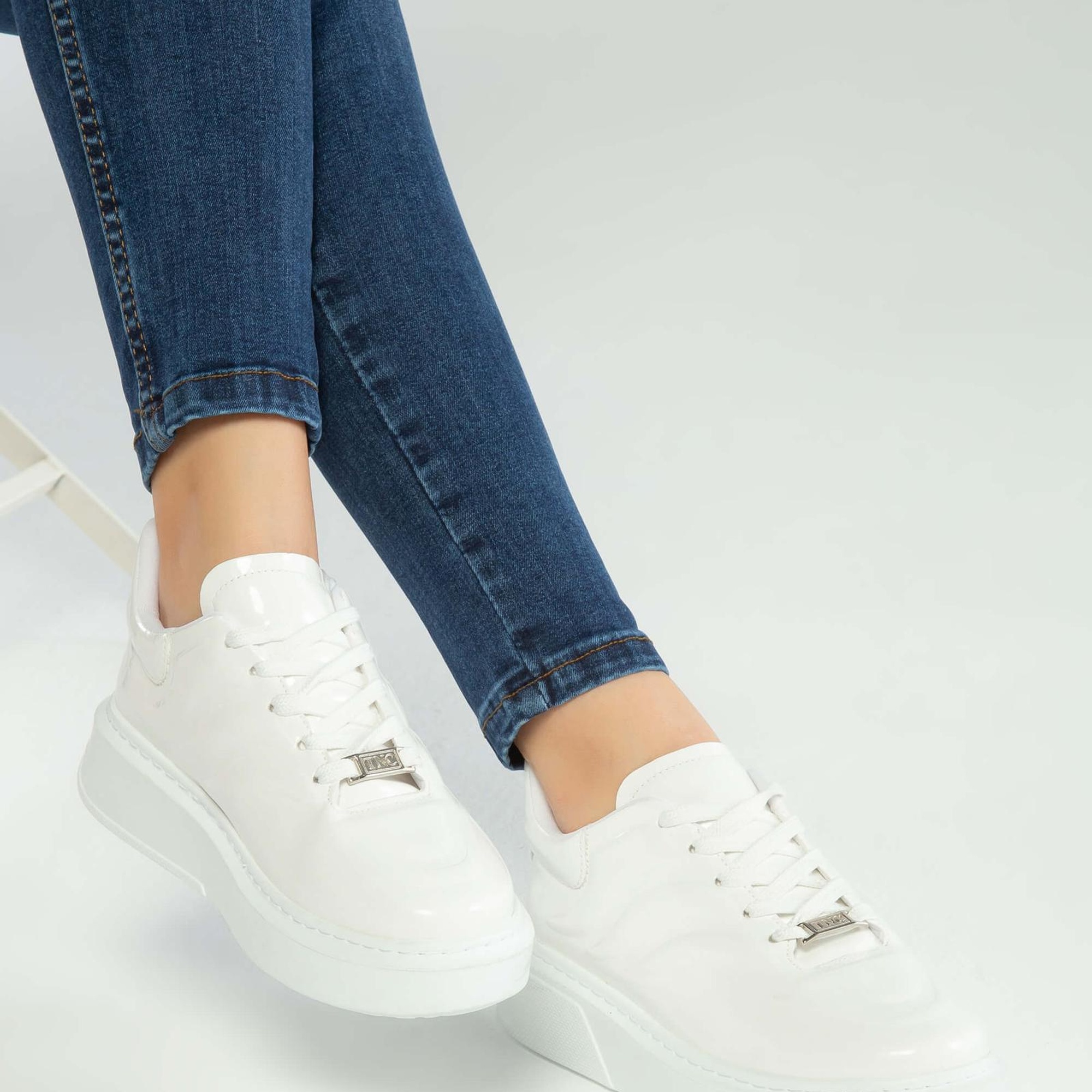 Tamer Tanca Kadın Vegan Beyaz Sneakers & Spor Ayakkabı