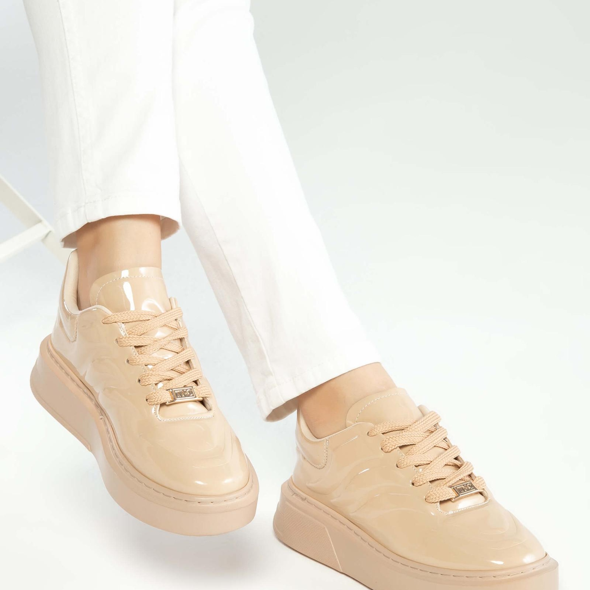 Tamer Tanca Kadın Vegan Bej Sneakers & Spor Ayakkabı