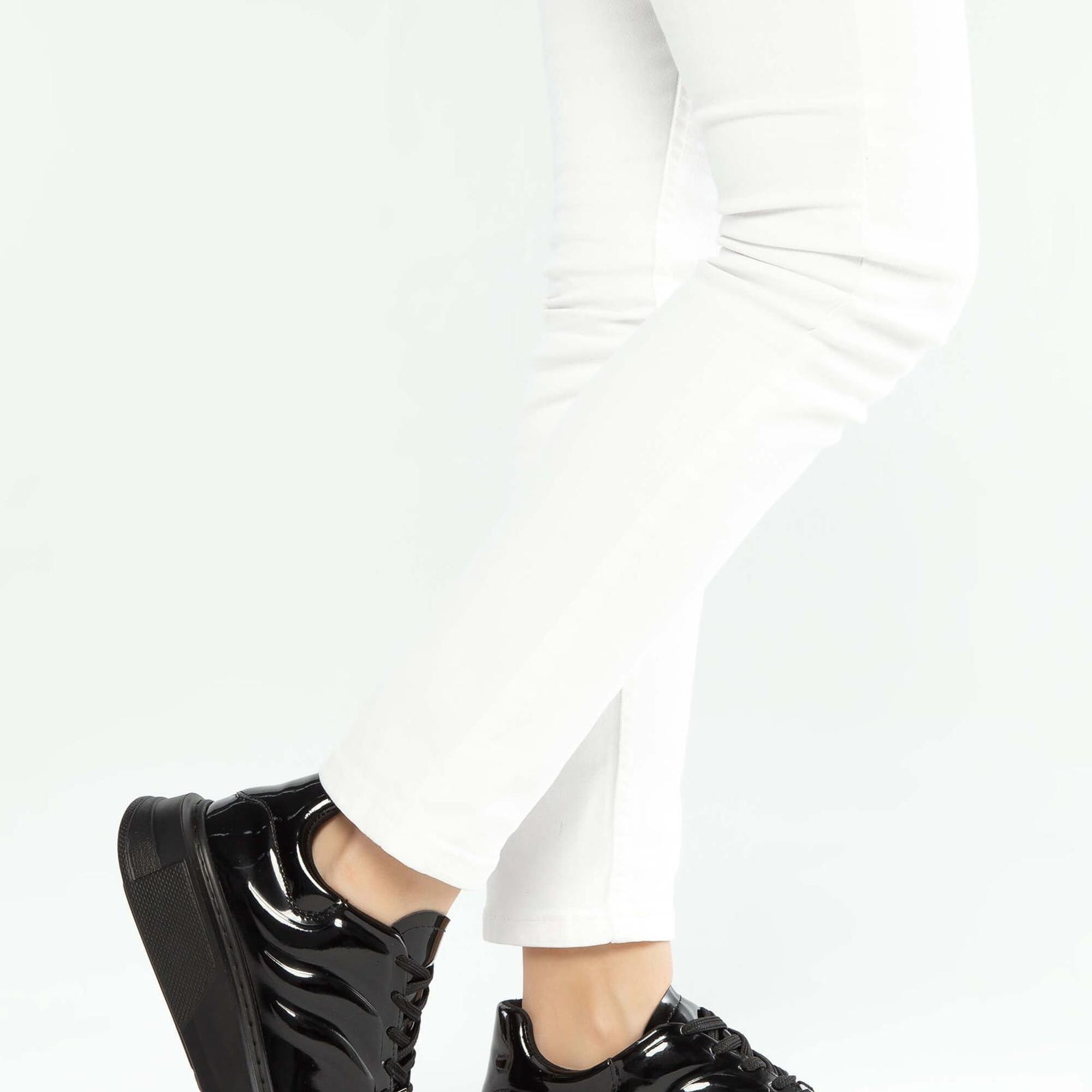 Tamer Tanca Kadın Vegan Siyah Rugan Sneakers & Spor Ayakkabı