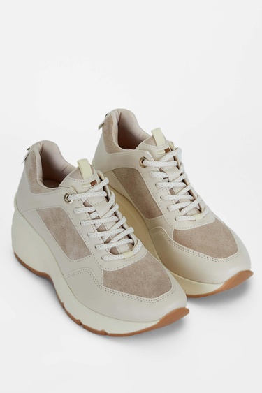  Tamer Tanca Kadın Vegan Bej Sneakers & Spor Ayakkabı