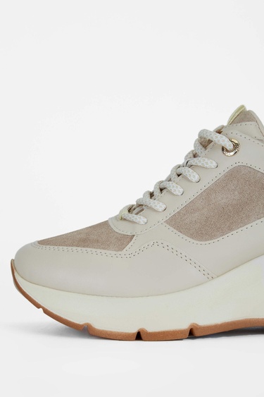  Tamer Tanca Kadın Vegan Bej Sneakers & Spor Ayakkabı