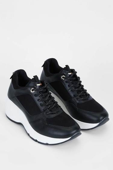  Tamer Tanca Kadın Vegan Siyah Sneakers & Spor Ayakkabı