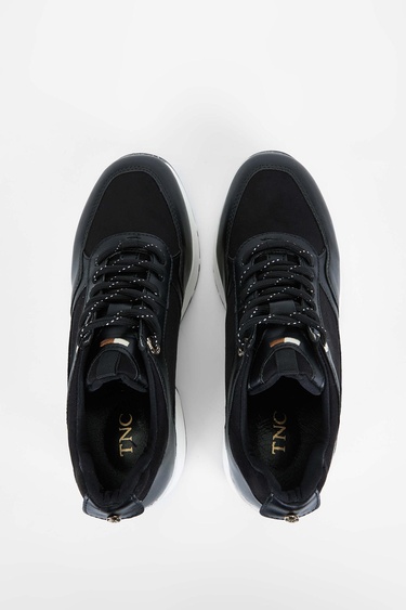  Tamer Tanca Kadın Vegan Siyah Sneakers & Spor Ayakkabı