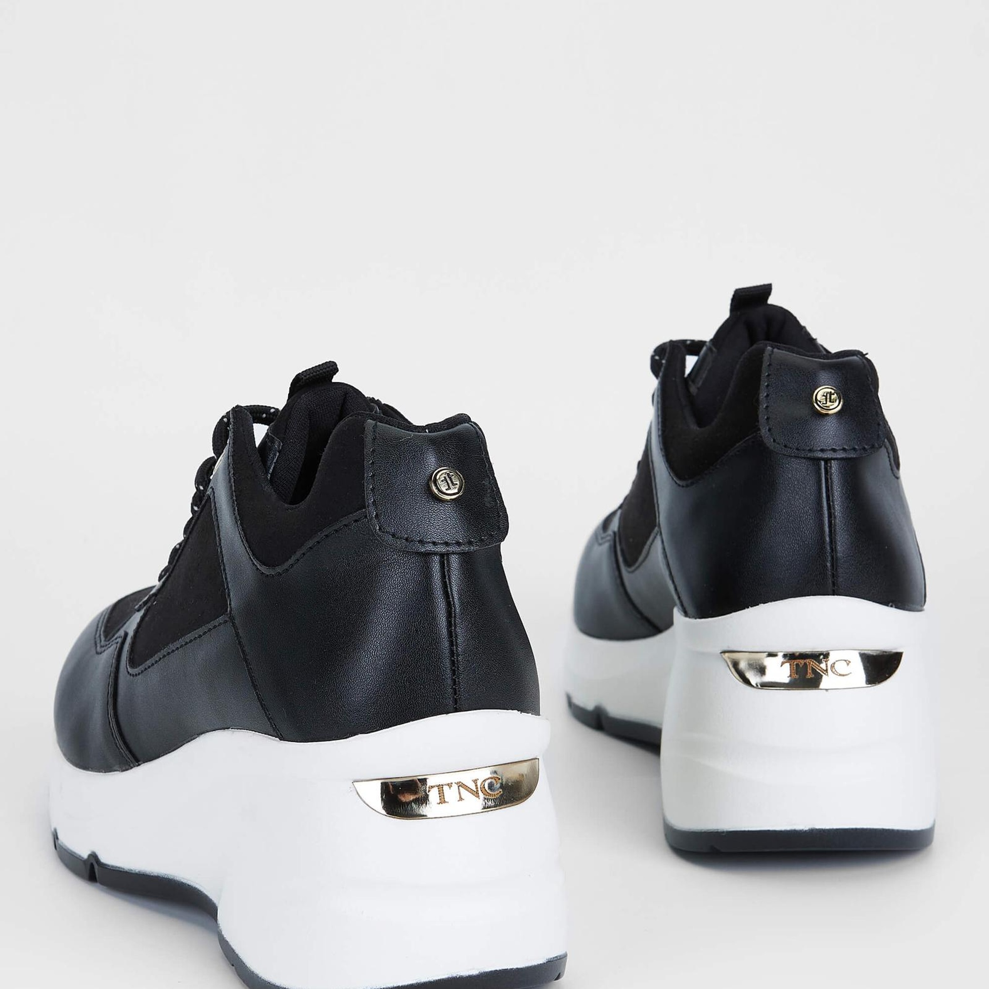 Tamer Tanca Kadın Vegan Siyah Sneakers & Spor Ayakkabı