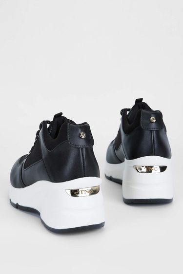  Tamer Tanca Kadın Vegan Siyah Sneakers & Spor Ayakkabı
