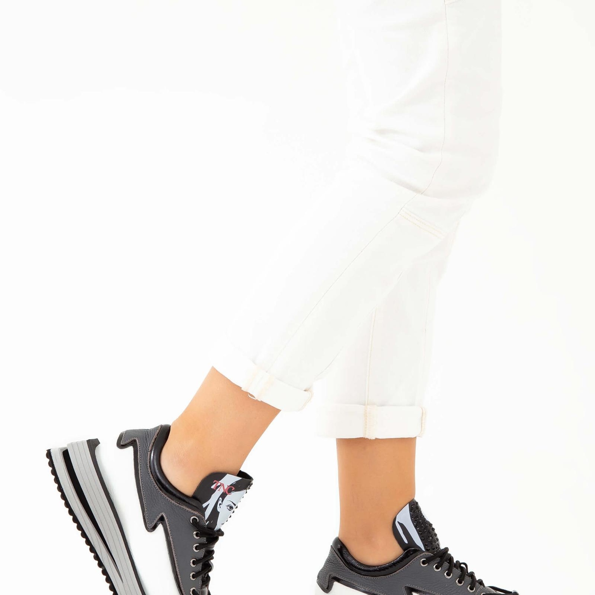 Tamer Tanca Kadın Hakiki Deri Beyaz Sneakers & Spor Ayakkabı