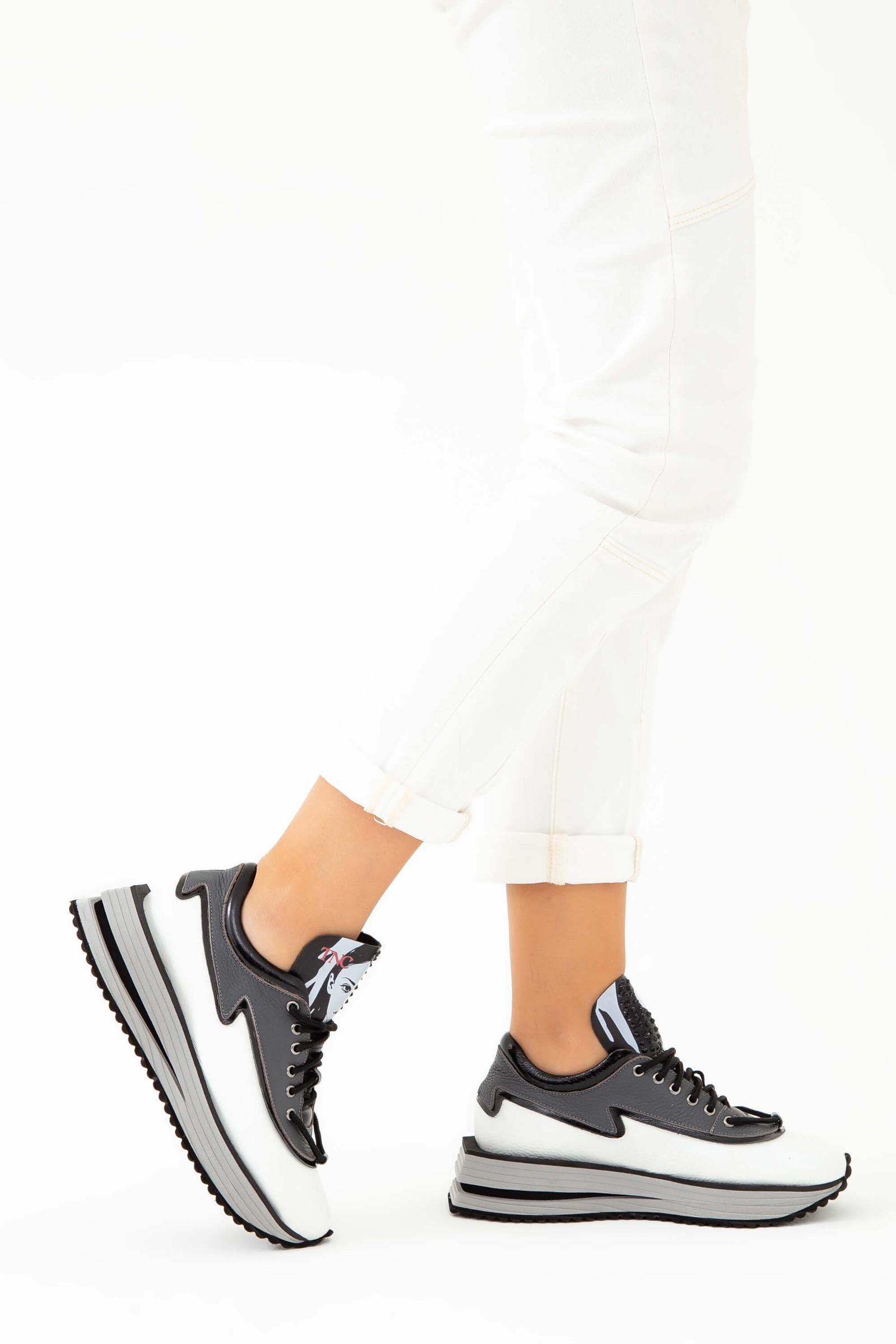  Tamer Tanca Kadın Hakiki Deri Beyaz Sneakers & Spor Ayakkabı