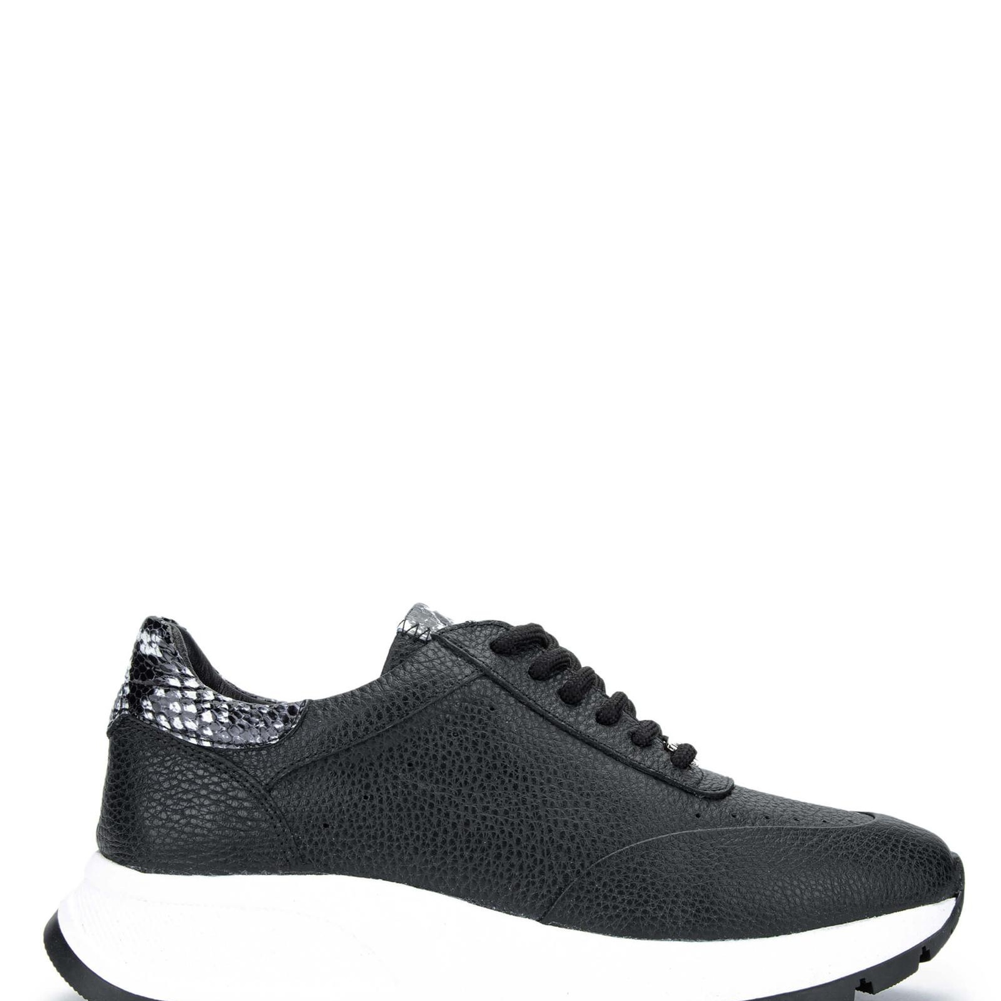 Tamer Tanca Kadın Hakiki Deri Siyah Sneakers & Spor Ayakkabı