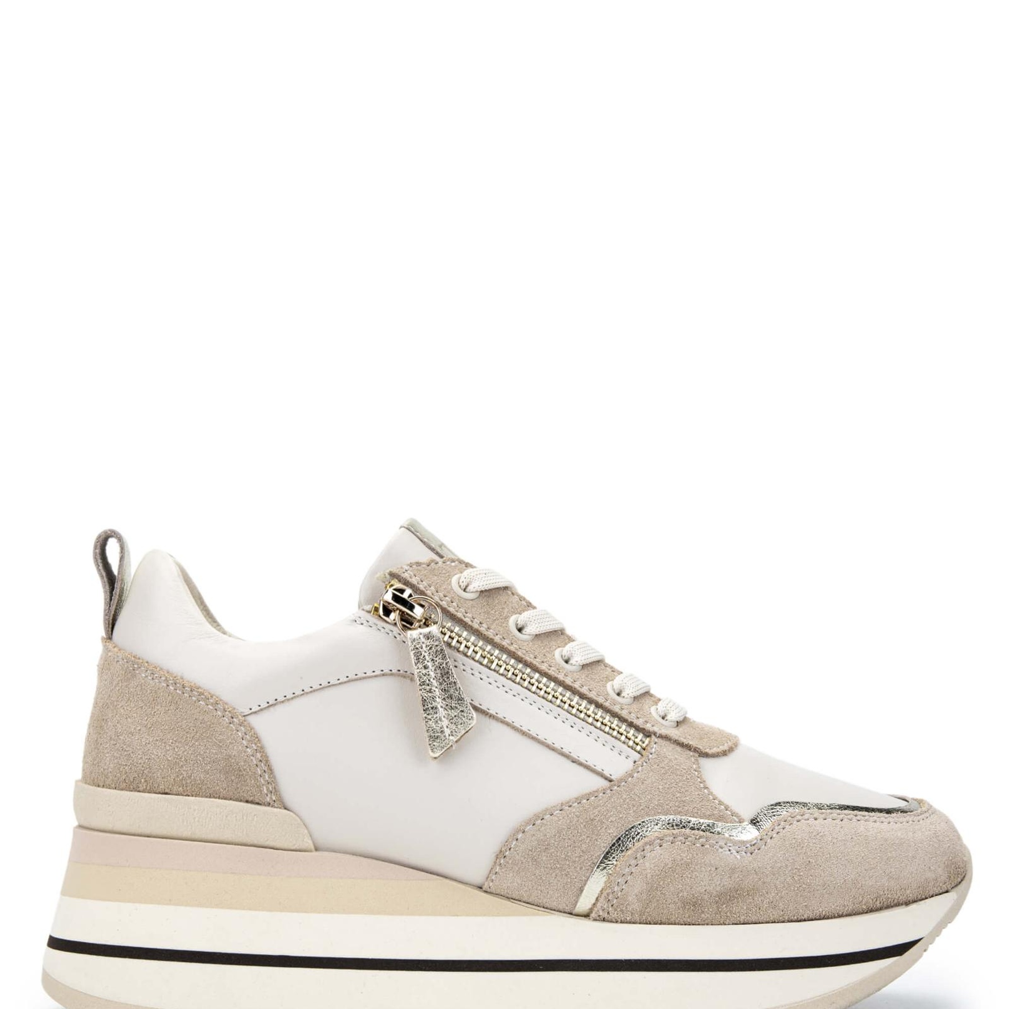 Tamer Tanca Kadın Hakiki Deri Bej Sneakers & Spor Ayakkabı