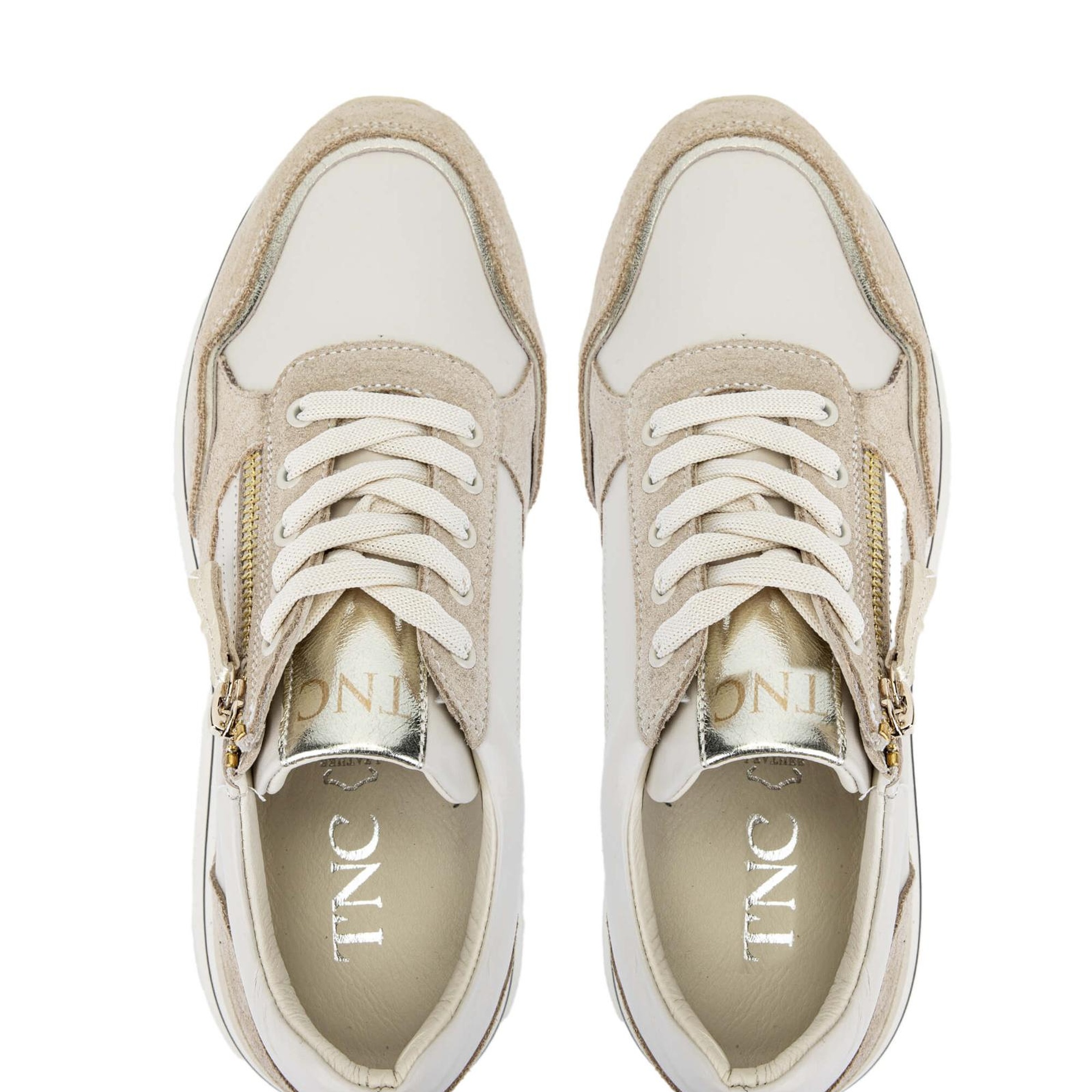 Tamer Tanca Kadın Hakiki Deri Bej Sneakers & Spor Ayakkabı