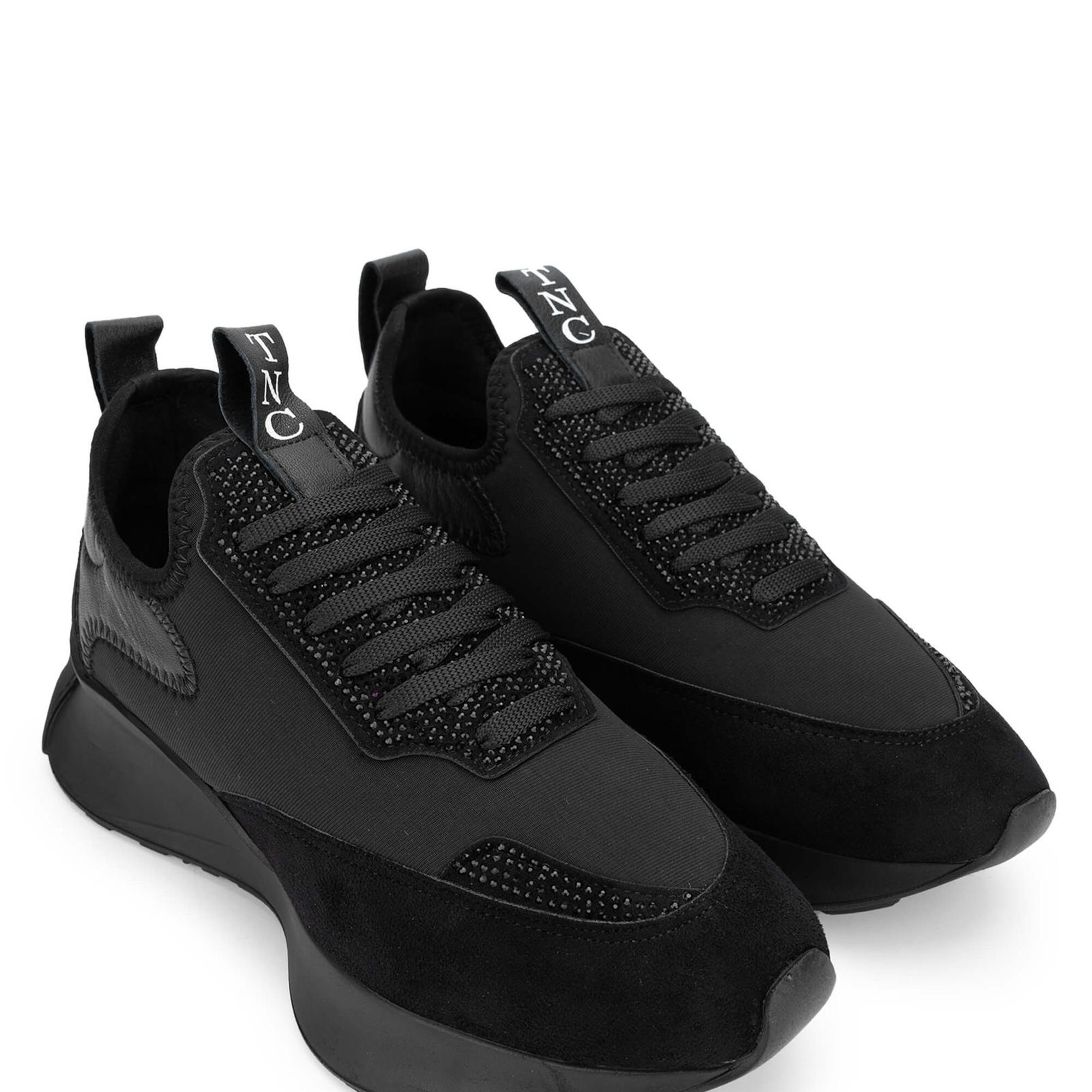 Tamer Tanca Kadın Vegan Siyah Sneakers & Spor Ayakkabı