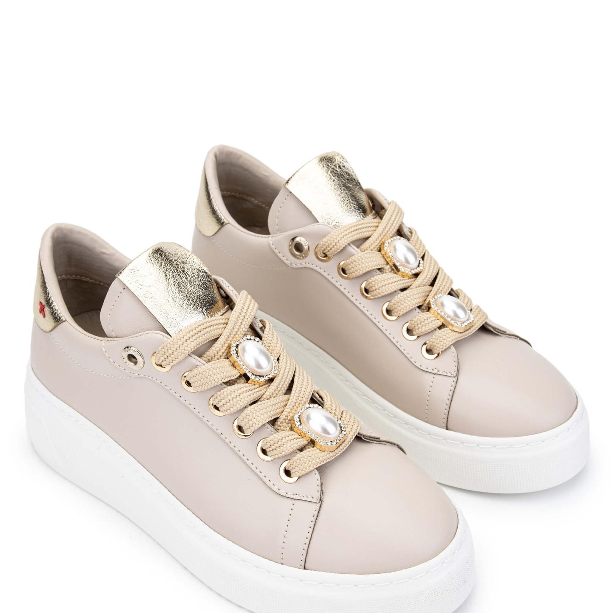 Tamer Tanca Kadın Vegan Bej Sneakers & Spor Ayakkabı