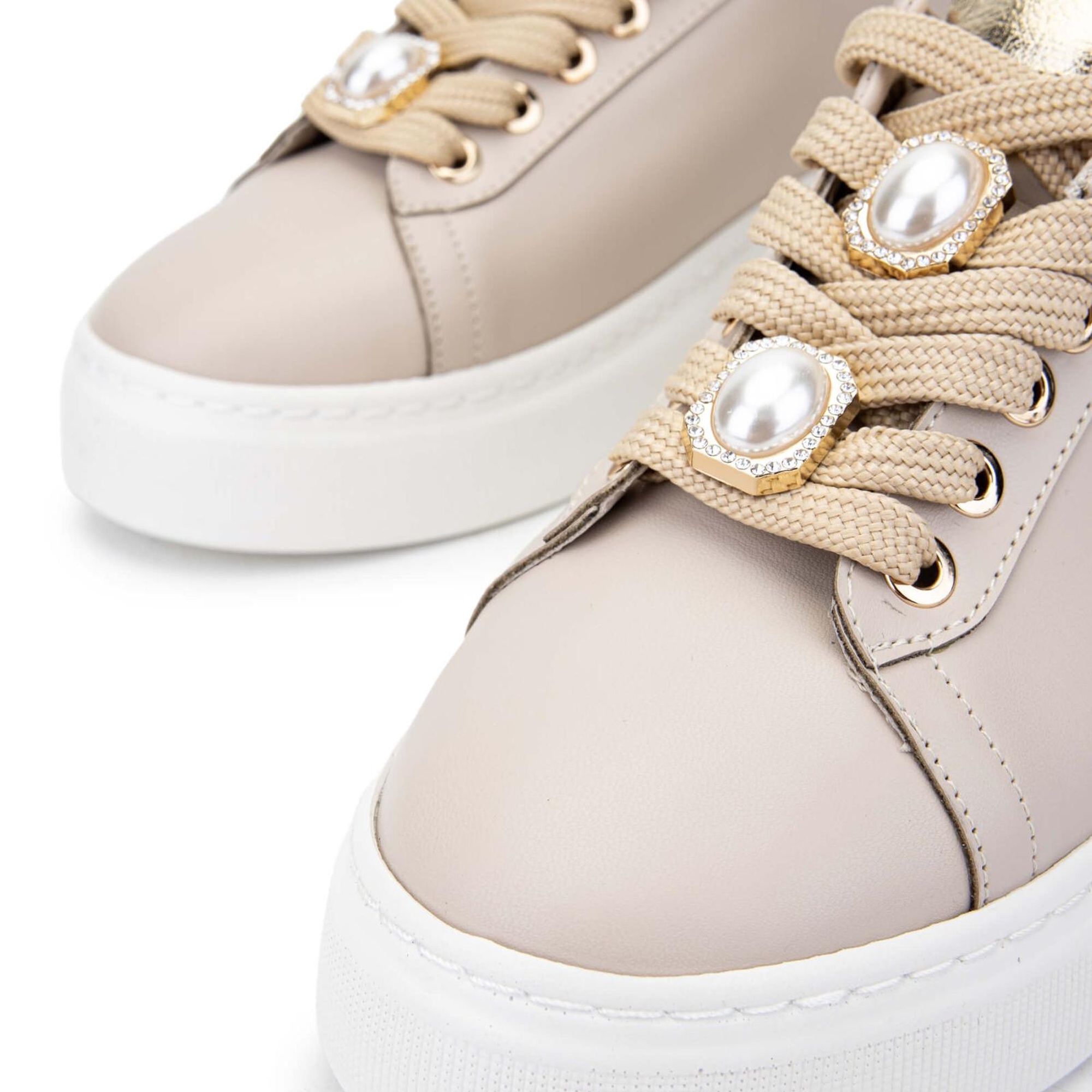 Tamer Tanca Kadın Vegan Bej Sneakers & Spor Ayakkabı