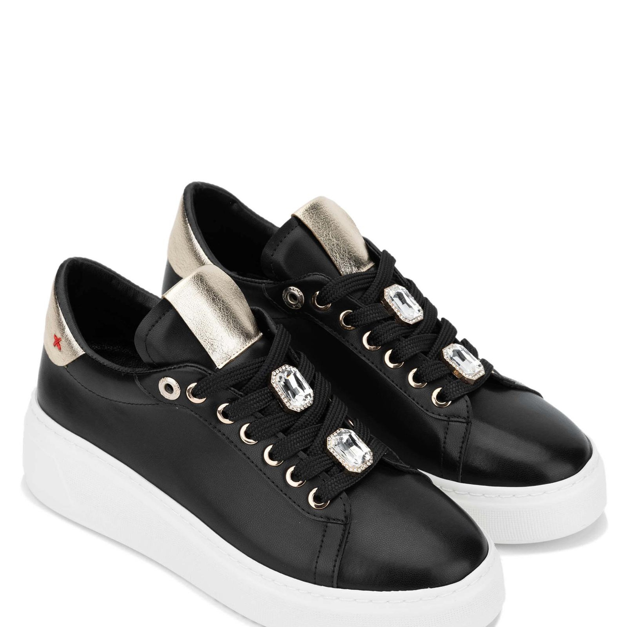 Tamer Tanca Kadın Vegan Siyah Sneakers & Spor Ayakkabı