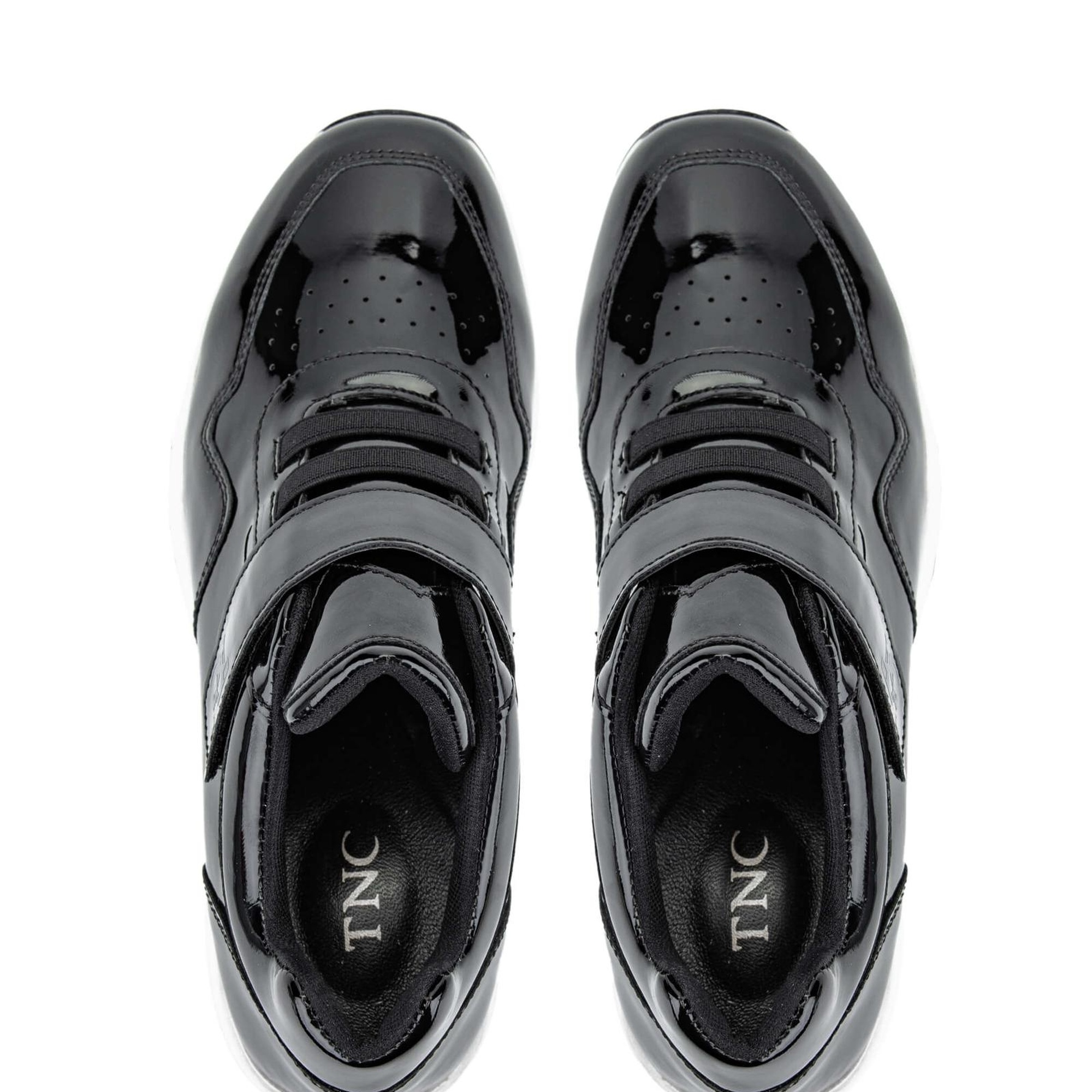 Tamer Tanca Kadın Hakiki Deri Siyah Rugan Sneakers & Spor Ayakkabı