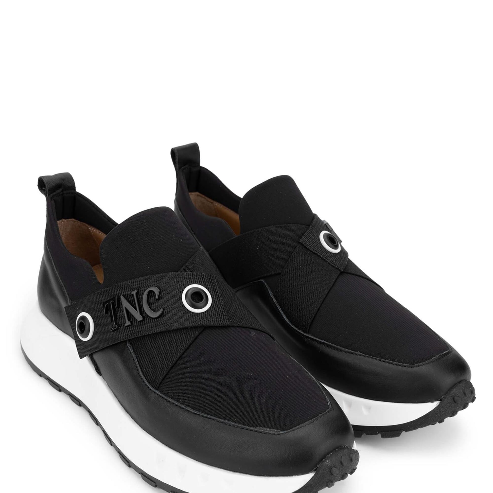 Tamer Tanca Kadın Deri Hasır Siyah Sneakers & Spor Ayakkabı