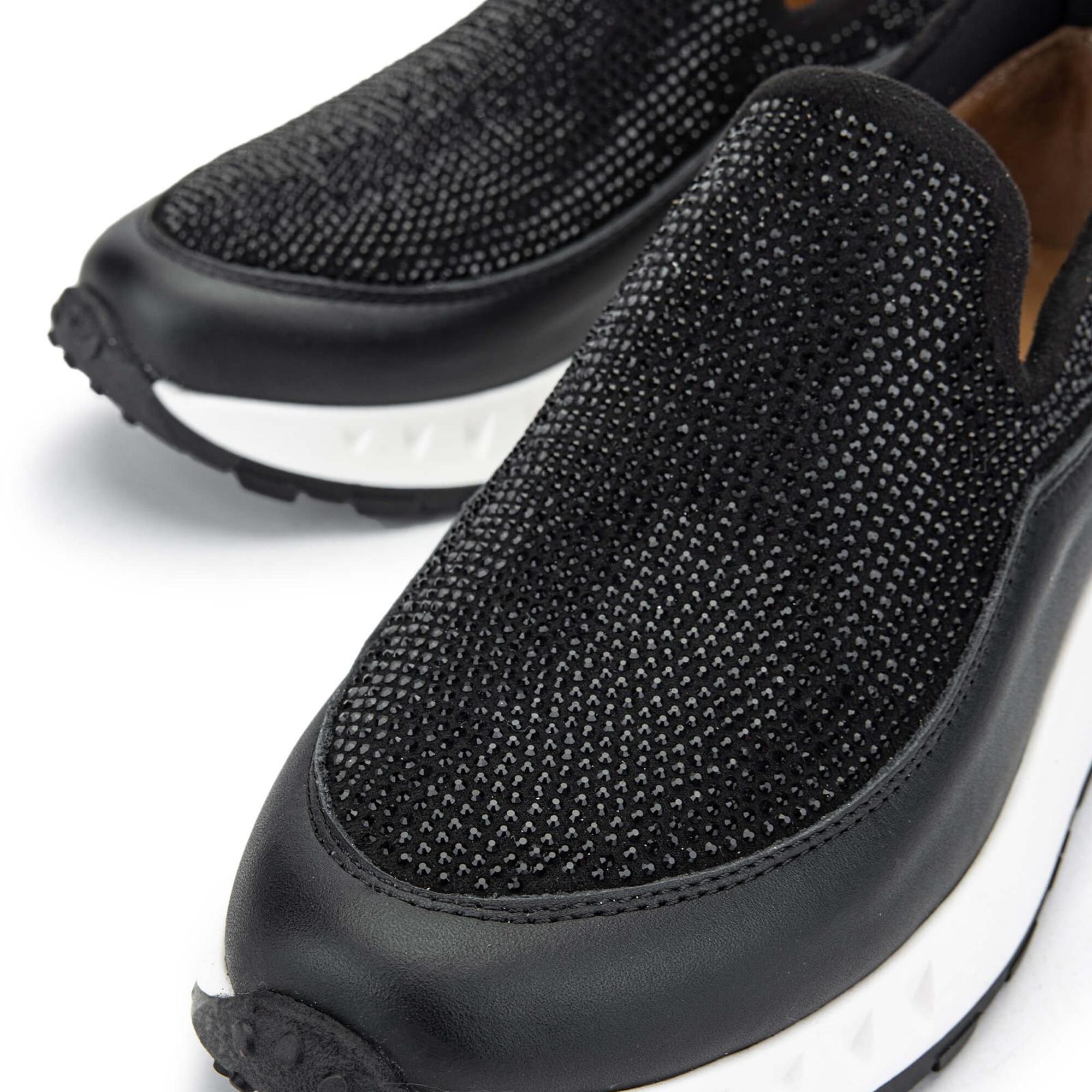 Tamer Tanca Kadın Hakiki Deri Siyah Sneakers & Spor Ayakkabı